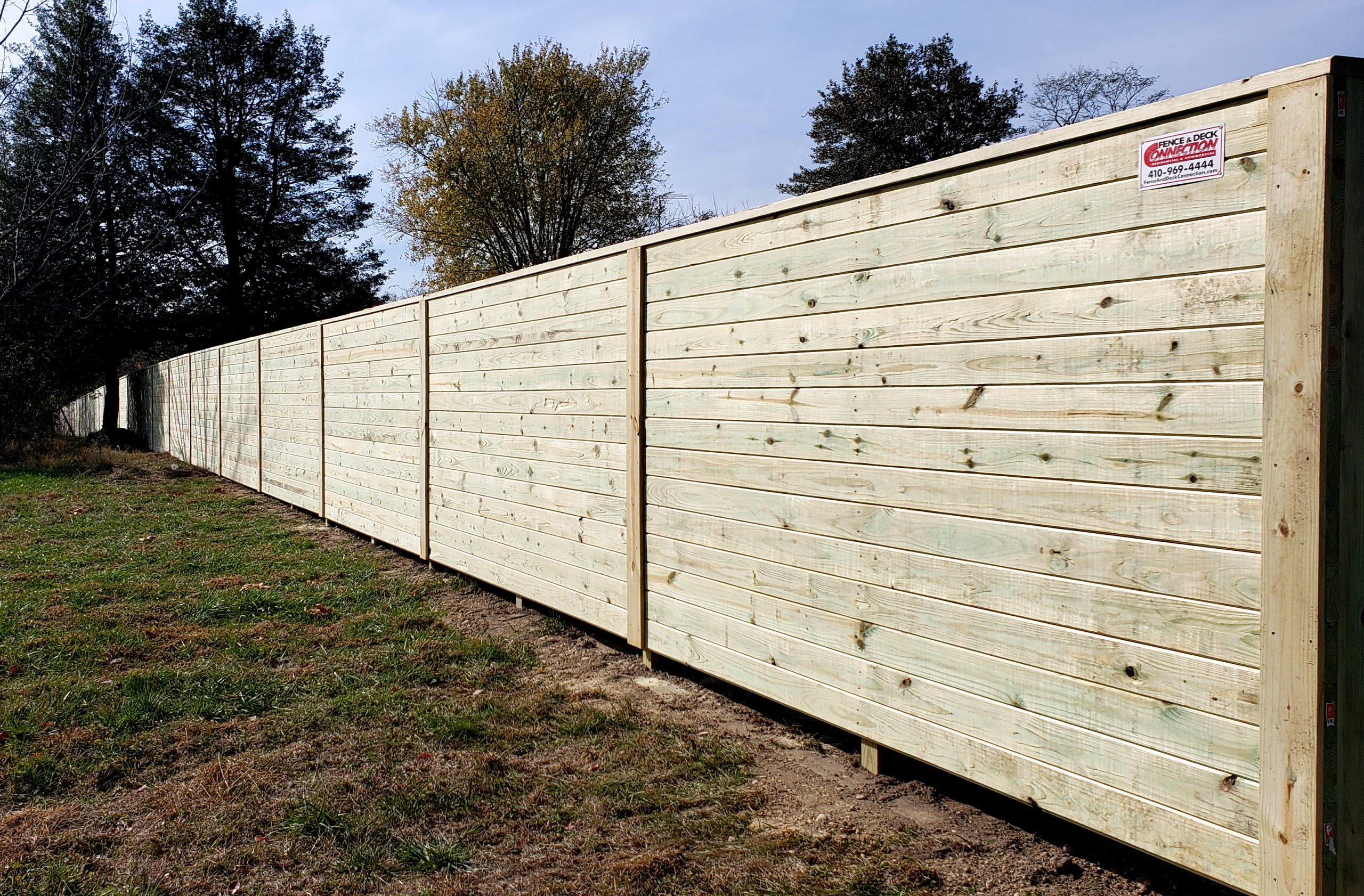 Commercial Wood Fencing Sound Wall