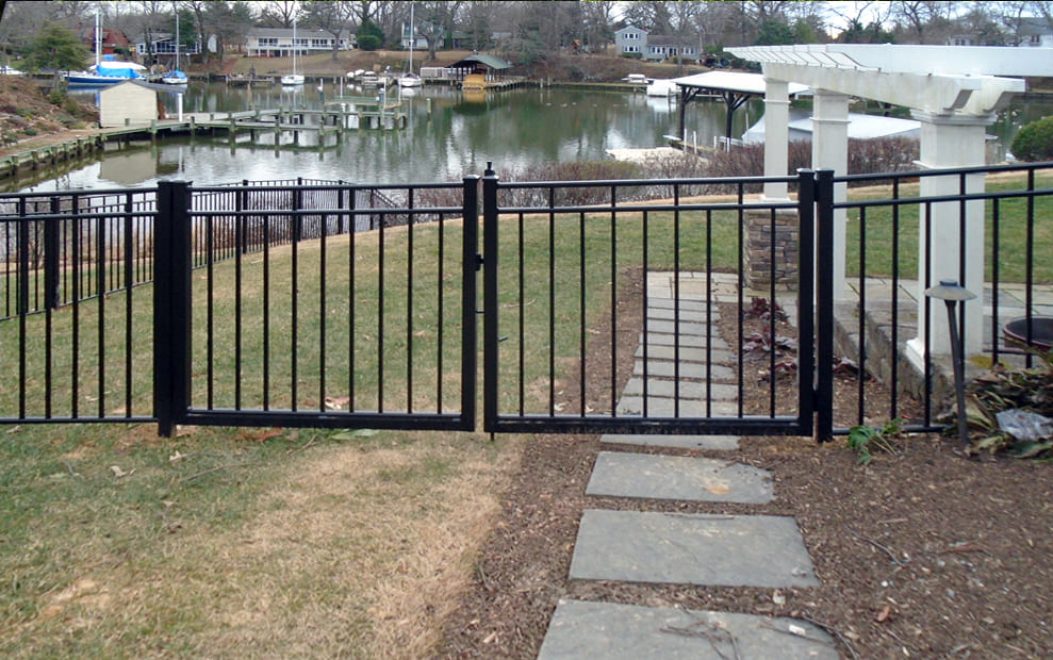 5-3-Rail Alimi-Guard Fairmont Flat Top Aluminum Fence