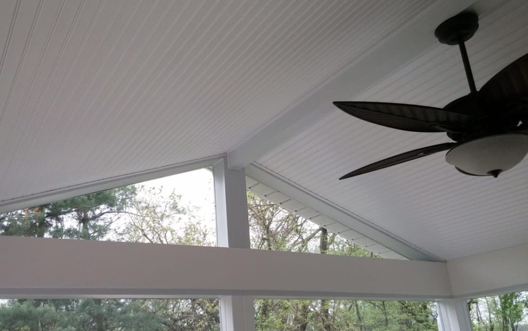 6-Beadboard Ceiling finish procide a great finished look and brightens your new space