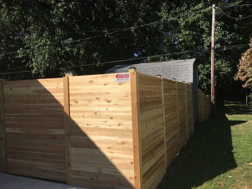 6 foot Pressure Treated Horizontal Fence with Gate