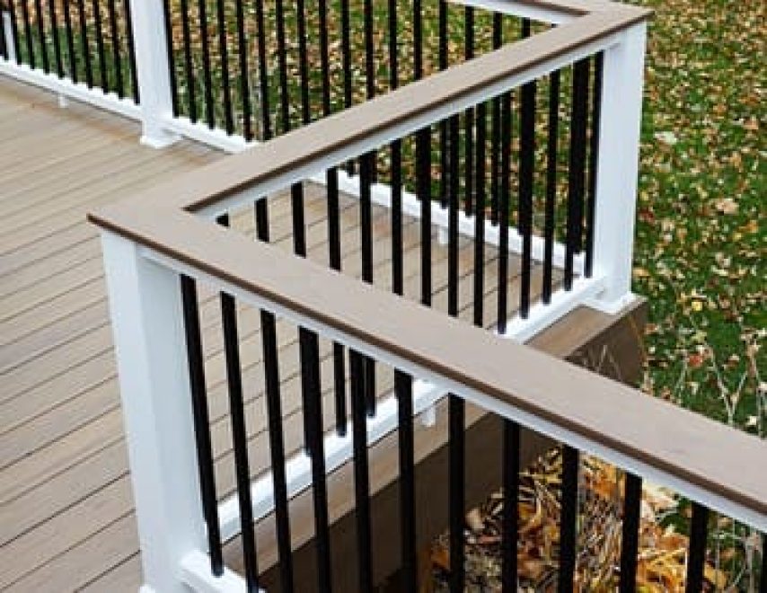 Cocktail Rail on a deck